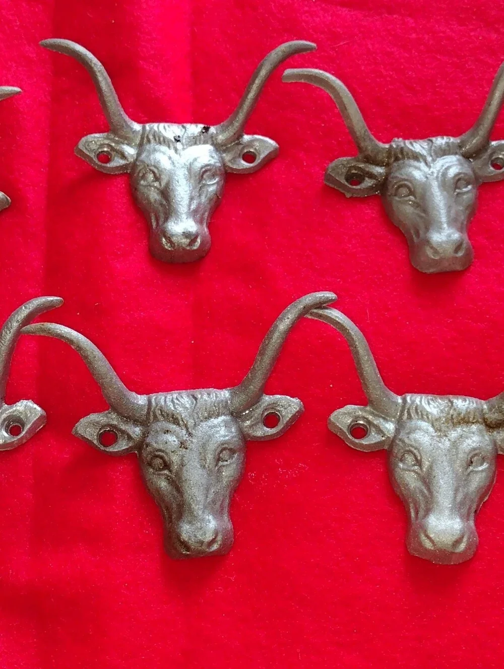 Metal Bull Head Drawer Pull in Silver 12 Totalvabput Two Inches Big